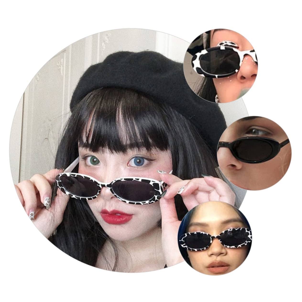 Солнцезащитные Очки Овальные COLLBATH 2 Пара черный, фото №7