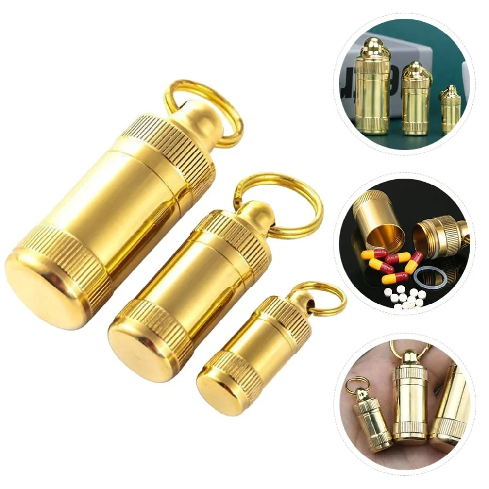 Міні брелок для таблеток, водонепроникний контейнер для таблеток, портативна, фото №3