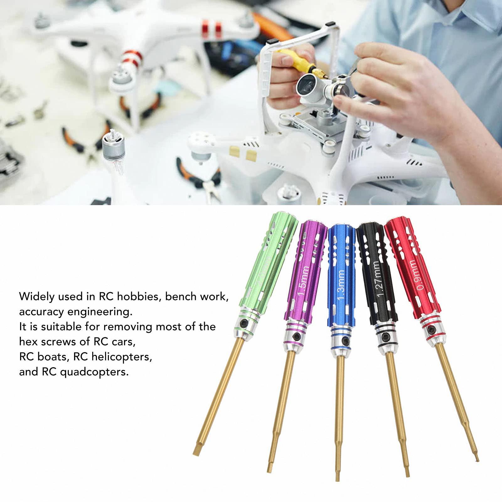 Набор отверток 0.9mm 1.27mm 1.3mm 1.5mm 2.0mm Hex Отвертка (Упаковка из 5 шт), фото №3