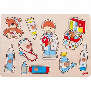 Купить Пазл-вкладыш GoKi At the Doctor's 57748 9 деталей Multi-Colour - Фото 1 Пазл-вкладыш GoKi At the Doctor's 57748 9 деталей Multi-Colour - Фото 1