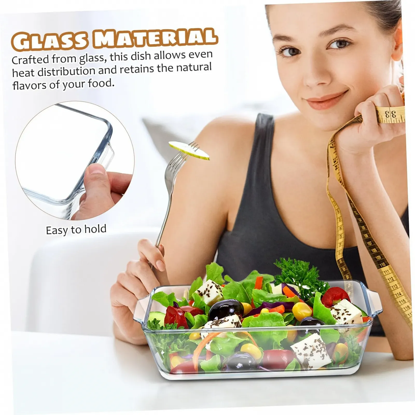 Форма для запекания VALICLUD термостойкое стекло для хлеба и тортов, фото №3 Форма для запекания VALICLUD термостойкое стекло для хлеба и тортов, фото №3