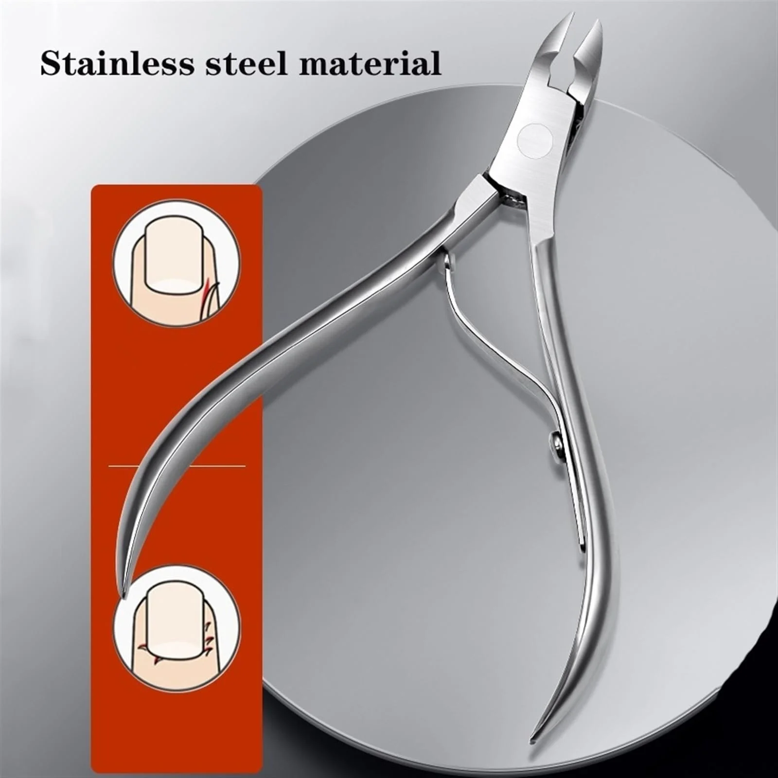 Набір для манікюру з 9 предметів, нержавіюча сталь, фото №3