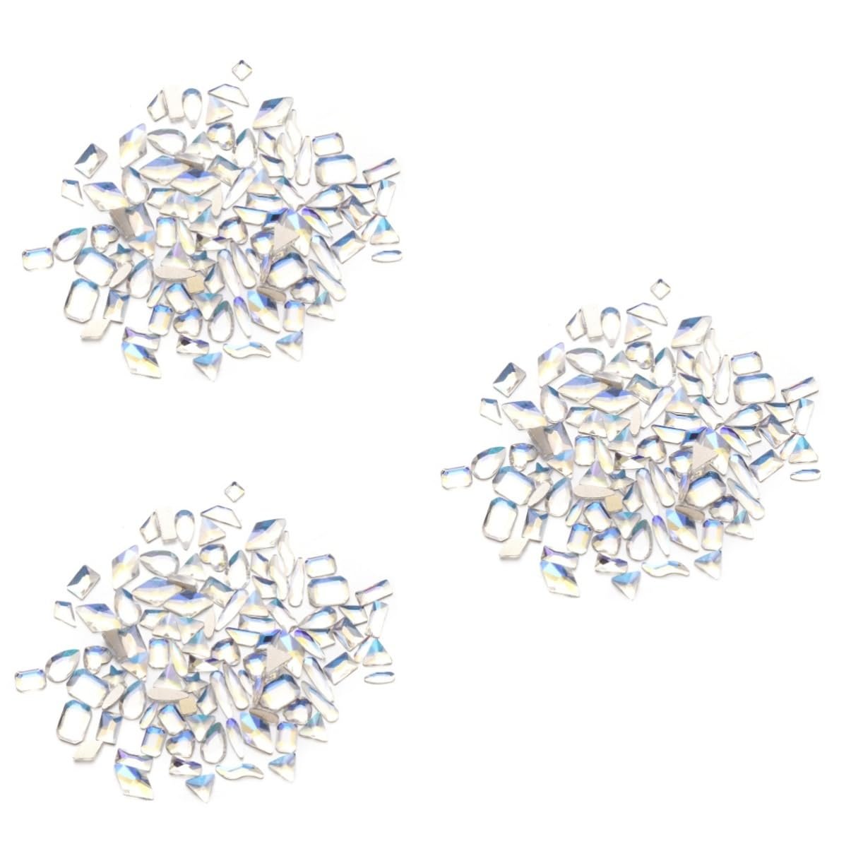 3D Наклейки FRCOLOR 300 штук AB Стеклянные Стразы для ногтей, Хрустальные Драгоценные Камни, Стеклянные Подвески, Наклейки на Ногти, Бриллианты для Ногтей, Прозрачные Наклейки, Стразовые Блестки, Подвески, фото №1