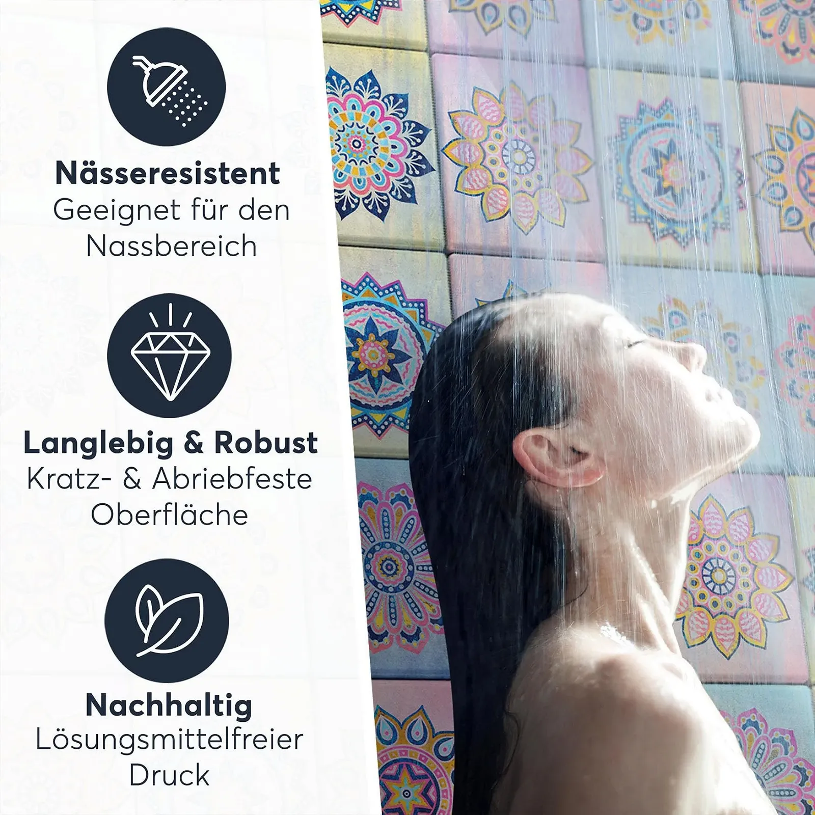 Наклейки на плитку creatisto Africa Mosaic ПВХ самоклеючі 9 шт., фото №5