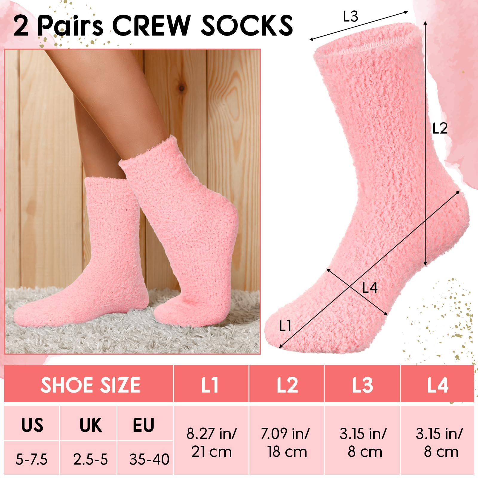 Носки Boyiee Мягкие зимние, 3 пары, фото №2