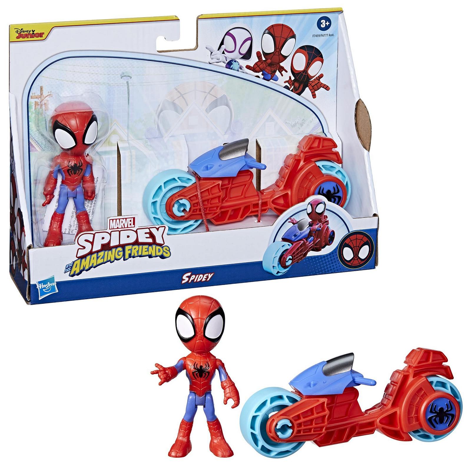 Фигурка Spidey Marvel с мотоциклом, фото №3