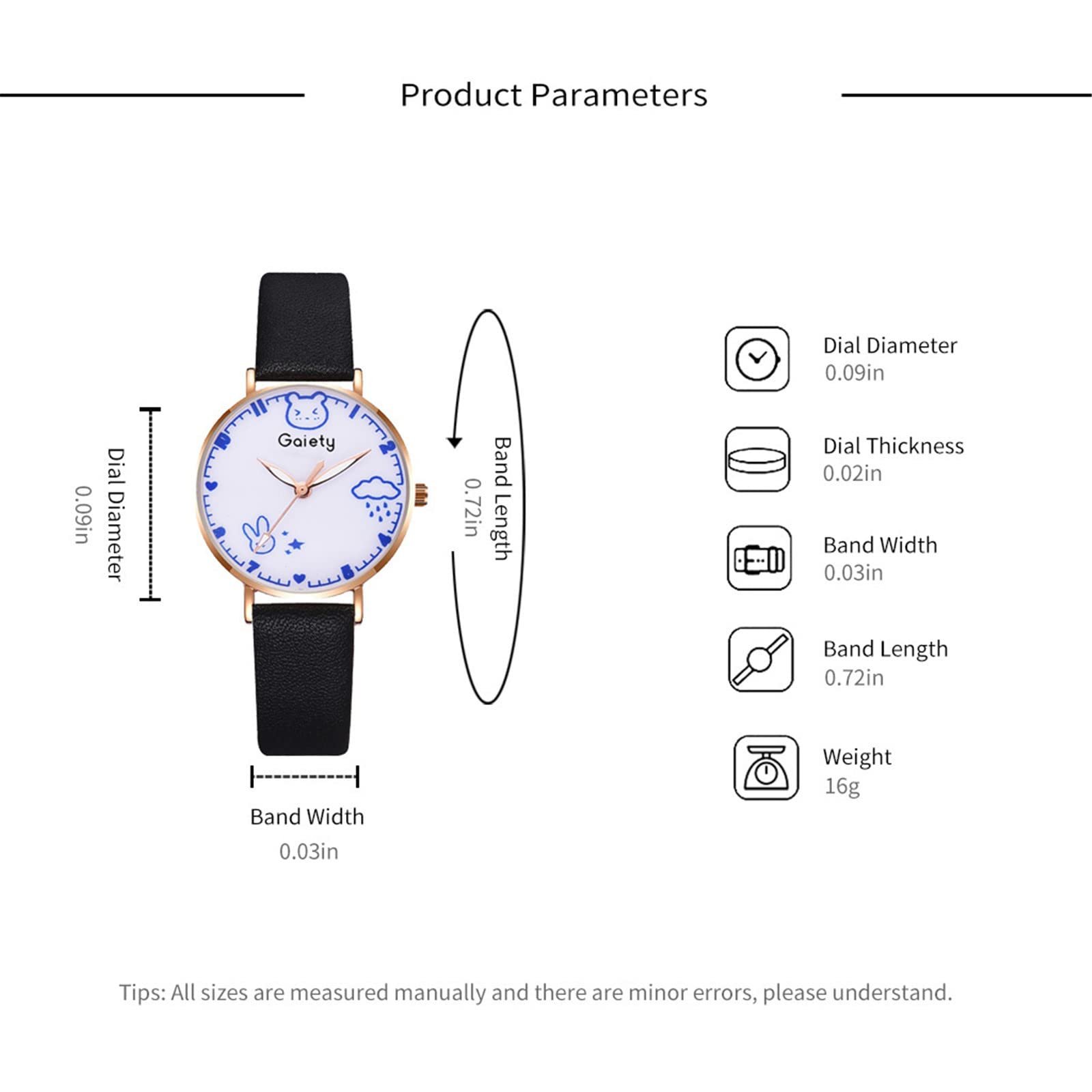 Женские часы Generisch Аналоговые Кварцевые Сталь PU Ремень, фото №5 Женские часы Generisch Аналоговые Кварцевые Сталь PU Ремень, фото №5