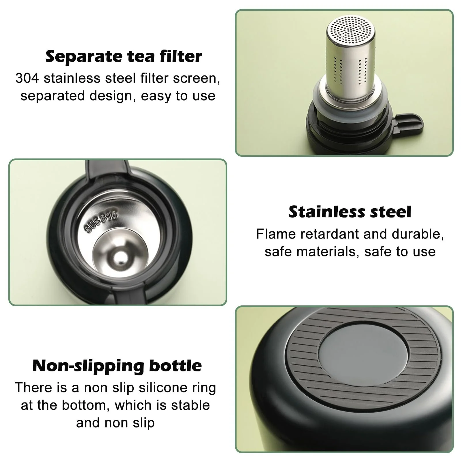 Термос-кавник 1.8 л, Ізольований, Термопот для кави з відображенням температури, Герметичний, фото №3