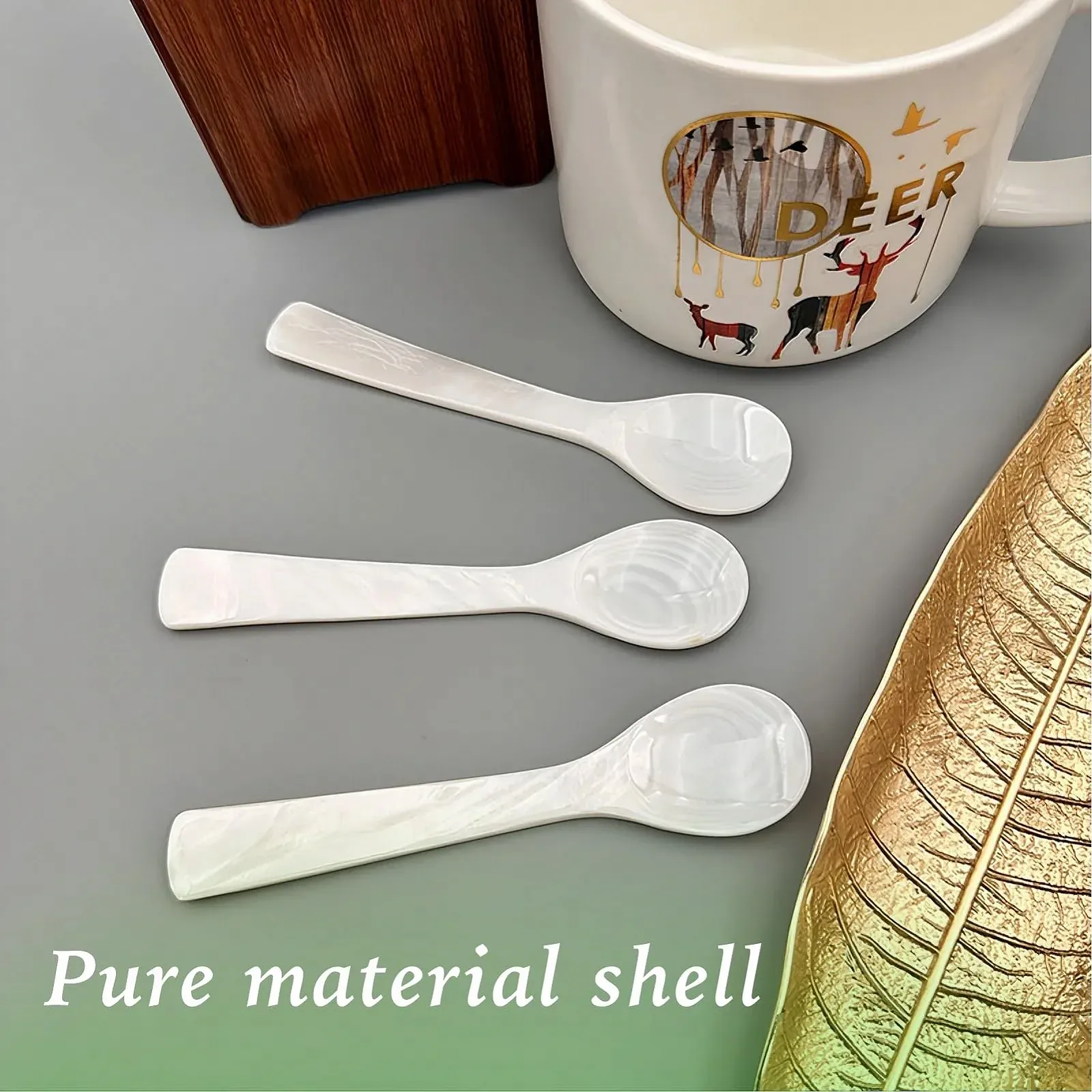 Ложка для ікри Перламутрова 2 шт Ложка Перламутрова ручної роботи, фото №5 Ложка для ікри Перламутрова 2 шт Ложка Перламутрова ручної роботи, фото №5