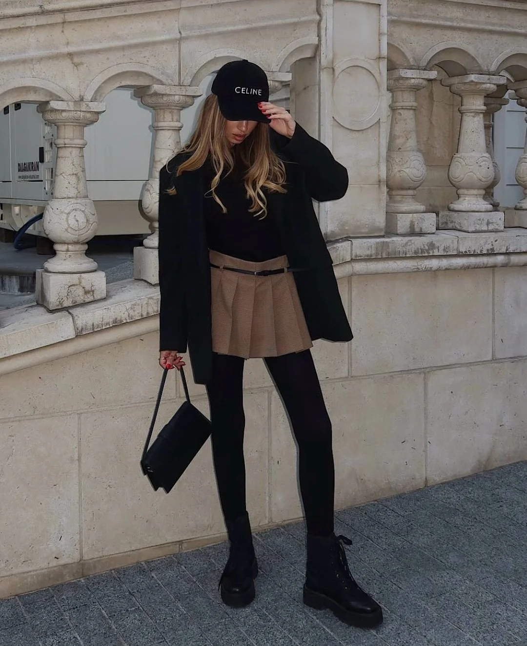 Чорні однотонні щільні бавовняні колготки для дівчини класичні без малюнка, фото №5