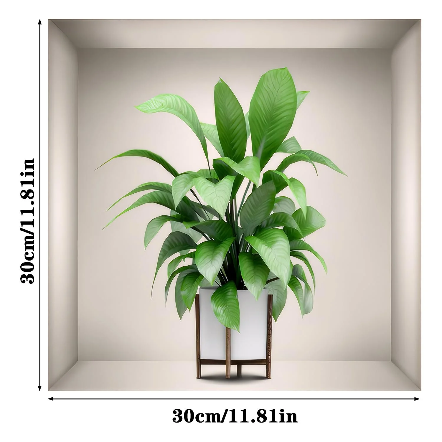 Наклейки на стіну Vase Wall Stickers 3D 4 шт., фото №7