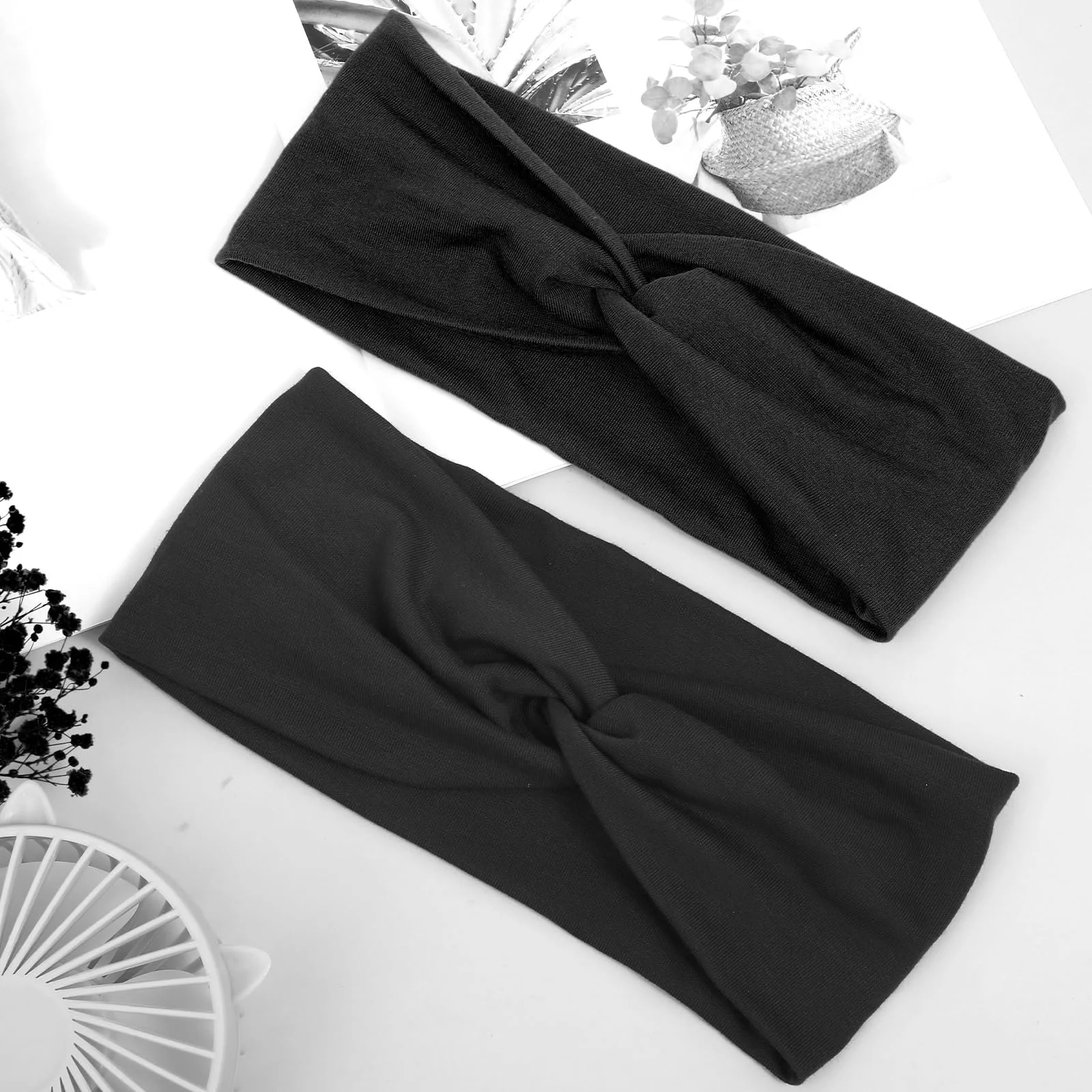 Набір пов'язок на голову 2 шт Широка еластична, фото №6