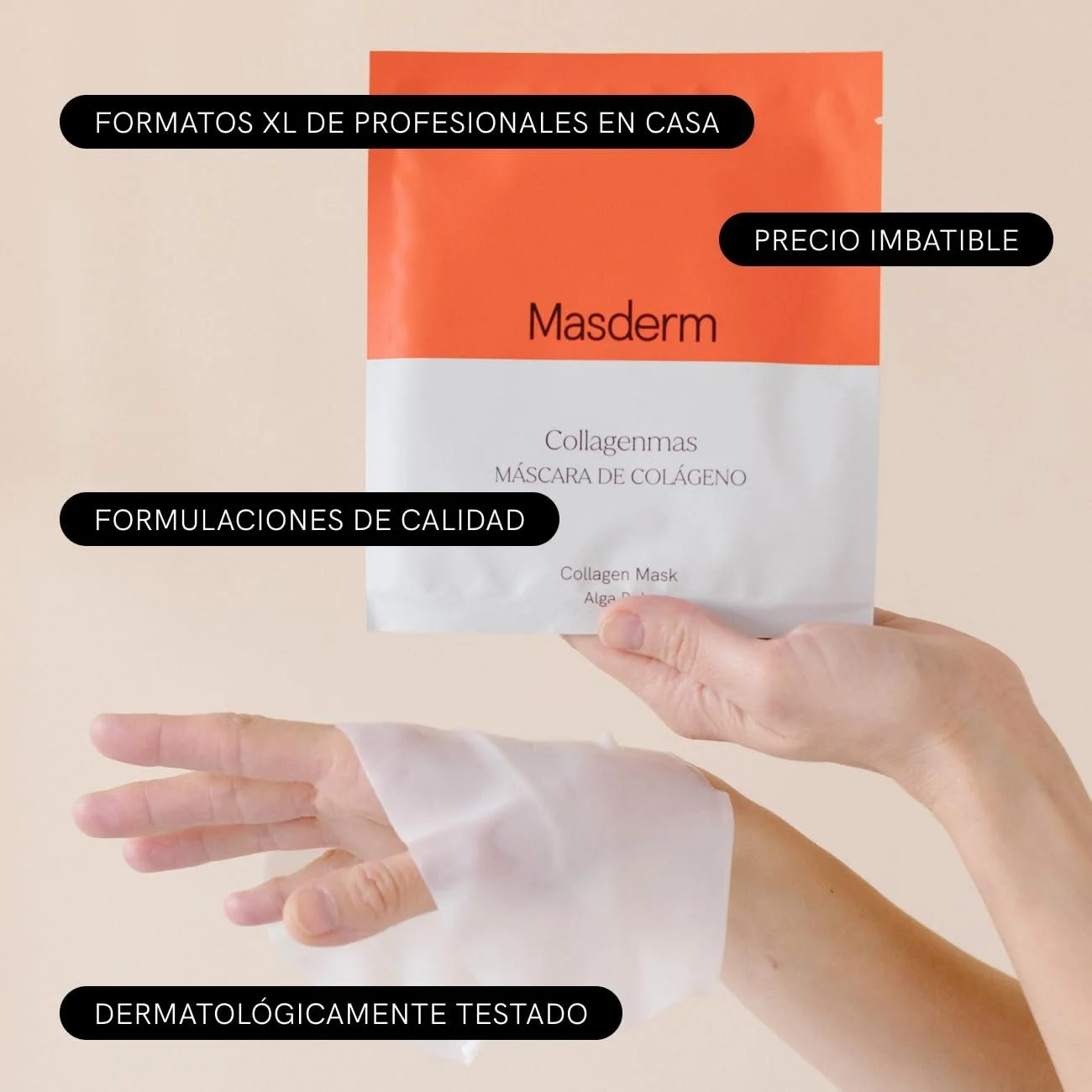 Маска для обличчя MASDERM I 5 шт Colagene I | Гідролізований колаген, фото №3