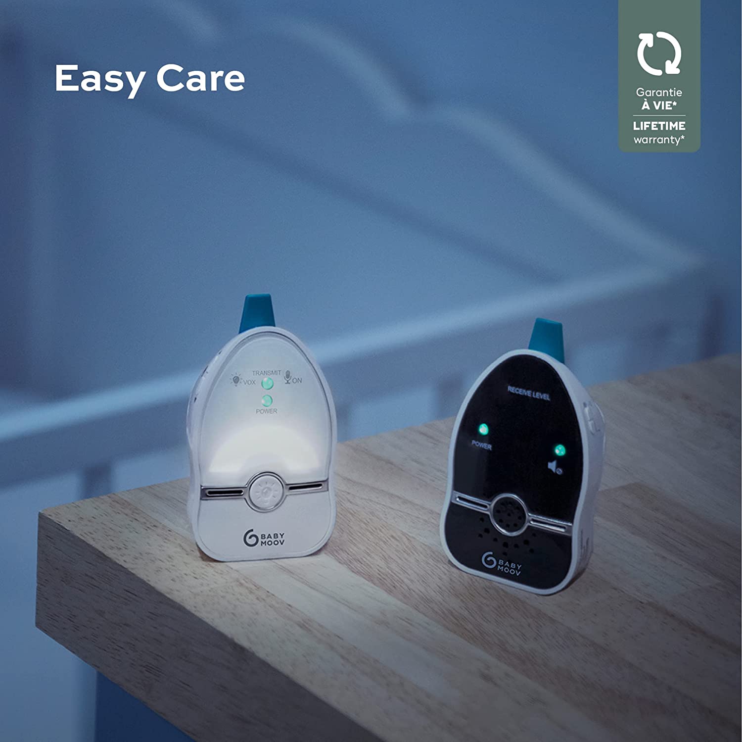 Радионяня BabyMoov Baby Monitor Easy Care 500 м A014013, фото №4