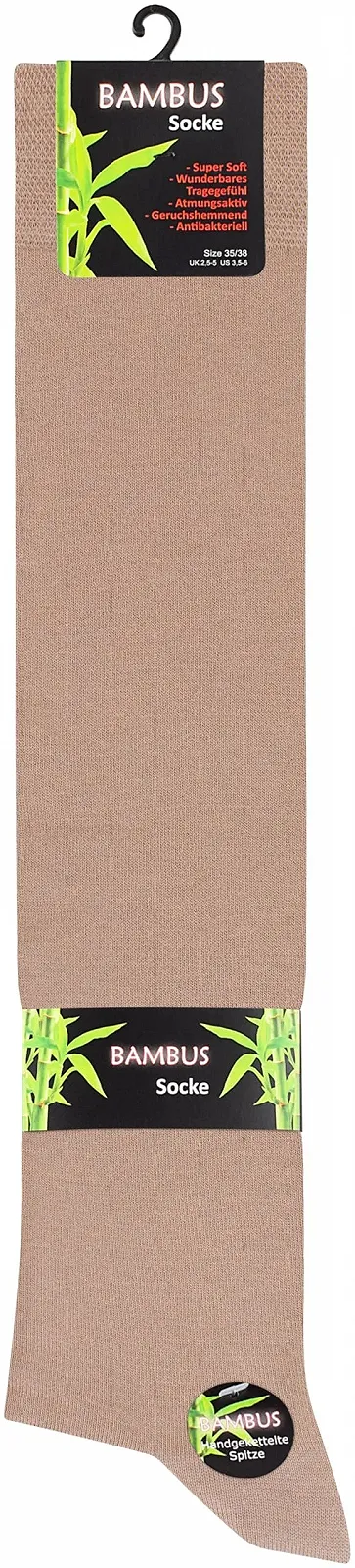 Женские гольфы Vincent Creation Бамбук 4 пары Черный, Темно-синий, Бежевый/Коричневый, фото №2