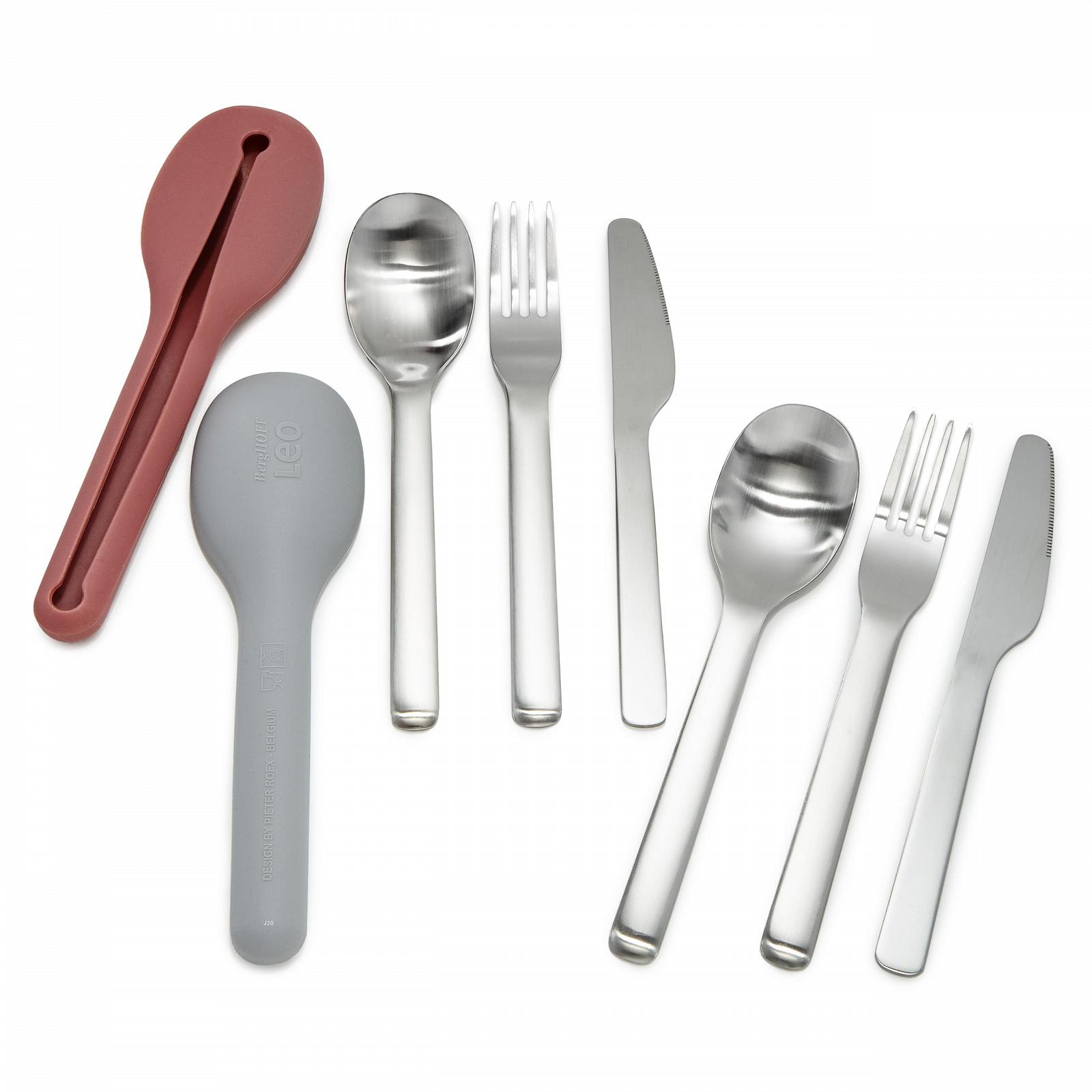 Набор столовых приборов BergHoff 3950231 4 предмета с силиконовым чехлом нержавеющая сталь Для путешествий, фото №7 Набор столовых приборов BergHoff 3950231 4 предмета с силиконовым чехлом нержавеющая сталь Для путешествий, фото №7