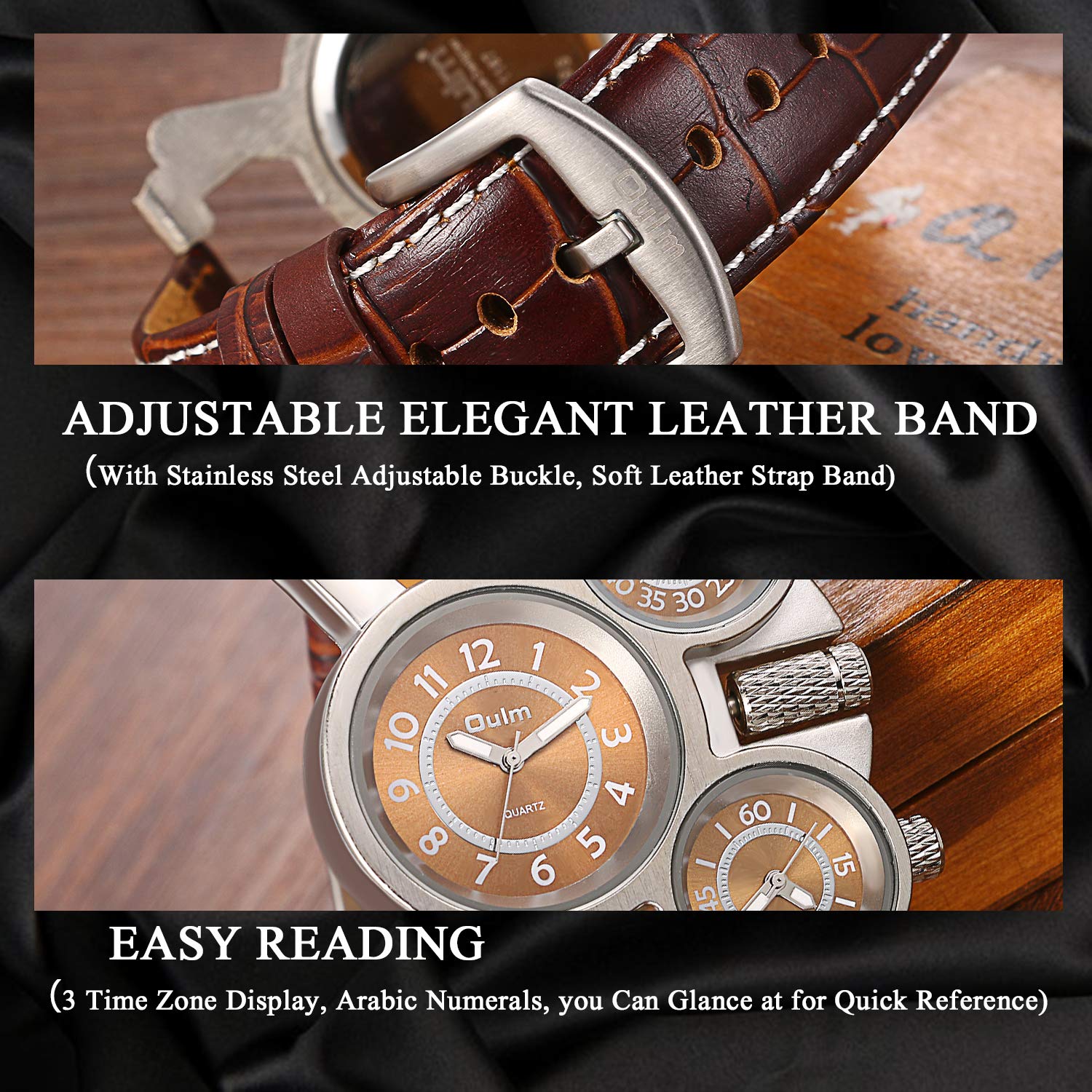 Часы Avaner Мужские Аналоговые Кварцевые С Нержавеющим Сетчатым Ремешком И Тройной Часовой Дисплей, фото №6