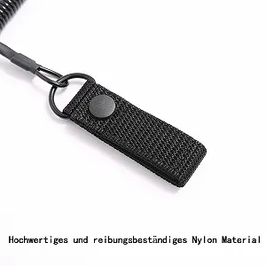 Тактичний ремінець Paracord Чорний synthetic.ua - Фото 1