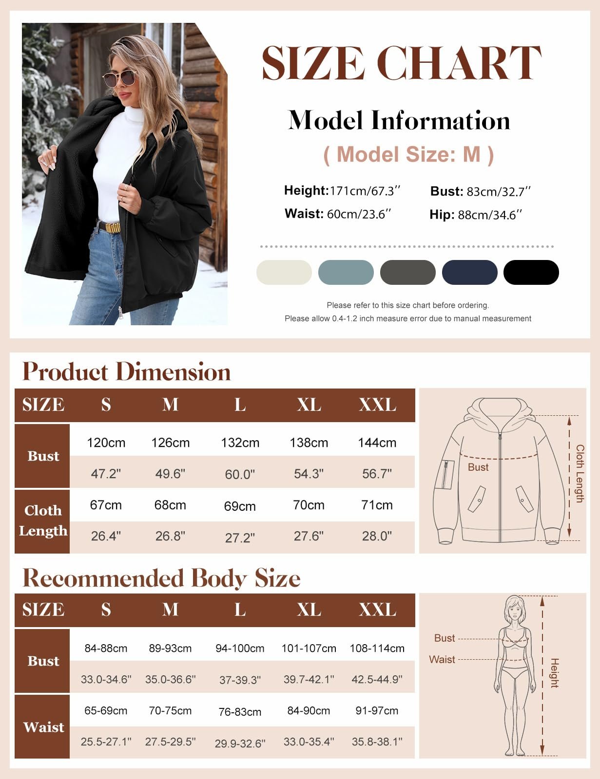 Куртка Vancavoo Зимова Жіноча Тепла Флісова Підкладка, фото №6 Куртка Vancavoo Зимова Жіноча Тепла Флісова Підкладка, фото №6