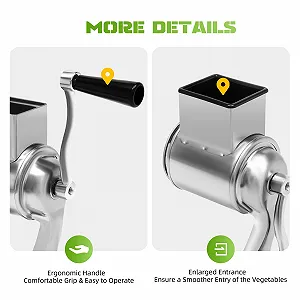 Ротаційна терка з нержавіючої сталі, барабанна synthetic.ua - Фото 1