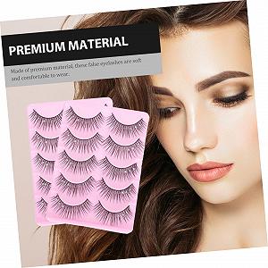 Набор Miss Южная Корея Creative Art Eyelashes Diamond Decorate Synthetic Fibre 10 пар черный synthetic.ua - Фото 1