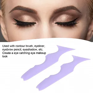 Трафарет для підводки очей Aid, Силіконовий для початківців для щоденного використання Фіолетовий synthetic.ua - Фото 1