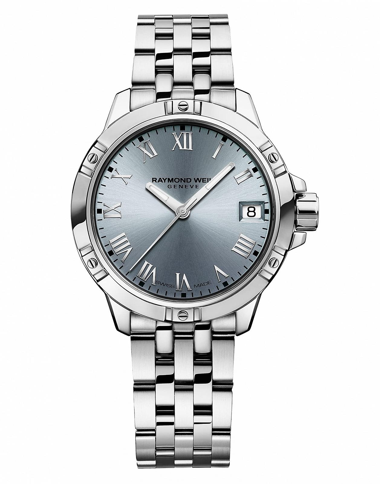 Жіночий годинник Raymond Weil Tango, 5960 -ST -00500, круглий, кварцовий, синій, 30 мм, синій, браслет, фото №1