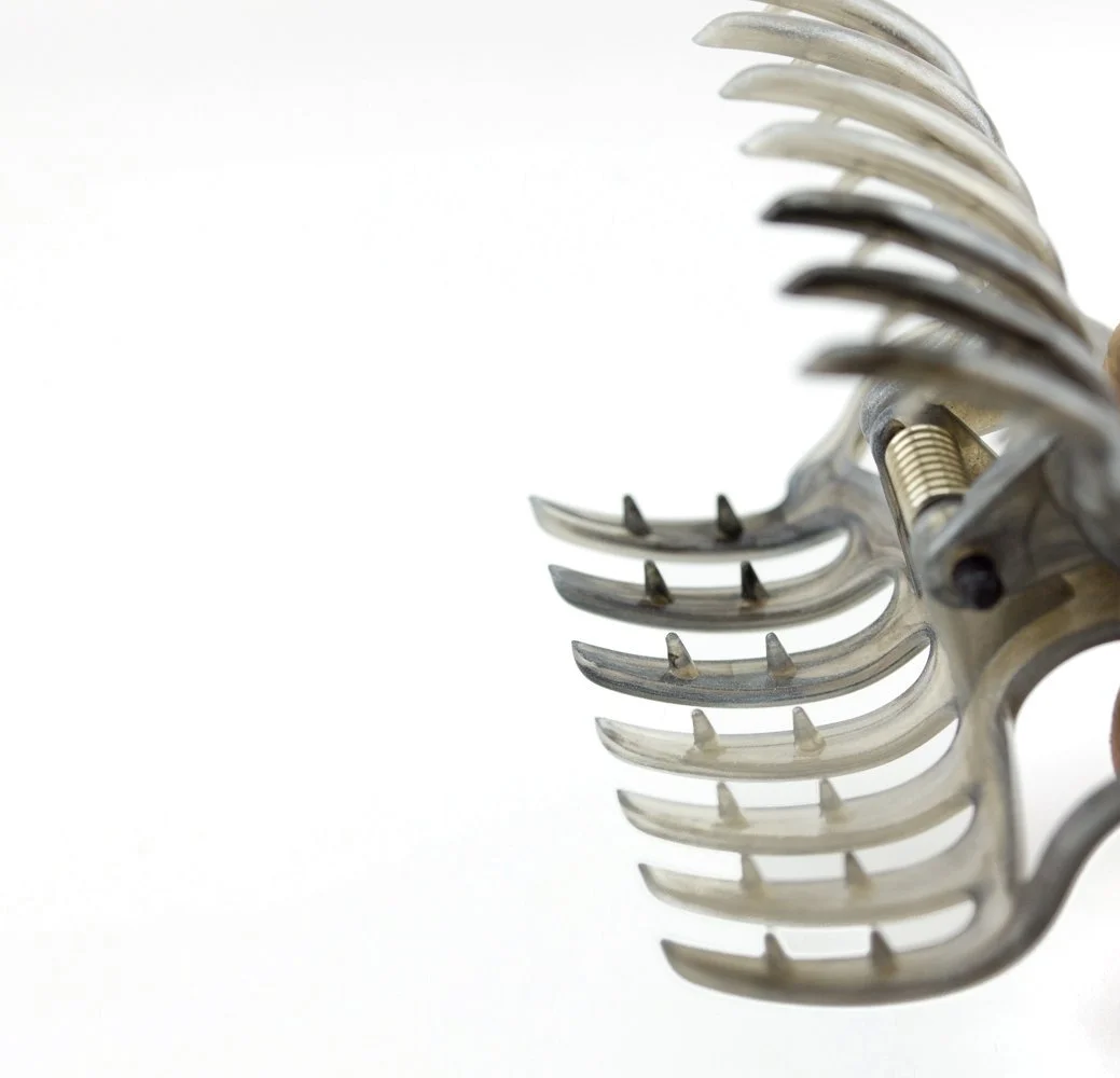 Заколка для волос WeLoveBeads 6 см Серый Серебристый - Сделано в Германии - Упаковка 2 шт, фото №4