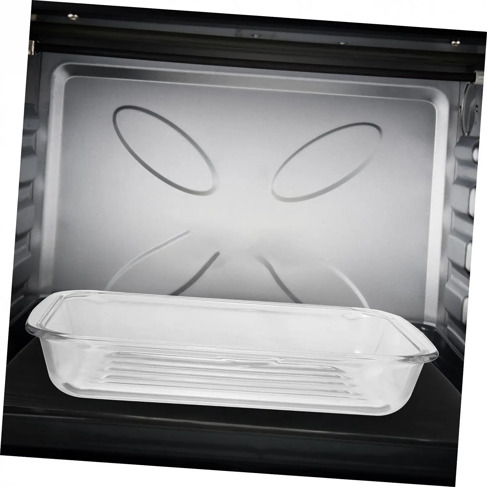 Форма для запікання велика із загартованого термостійкого скла для духовки та мікрохвильової печі, фото №9