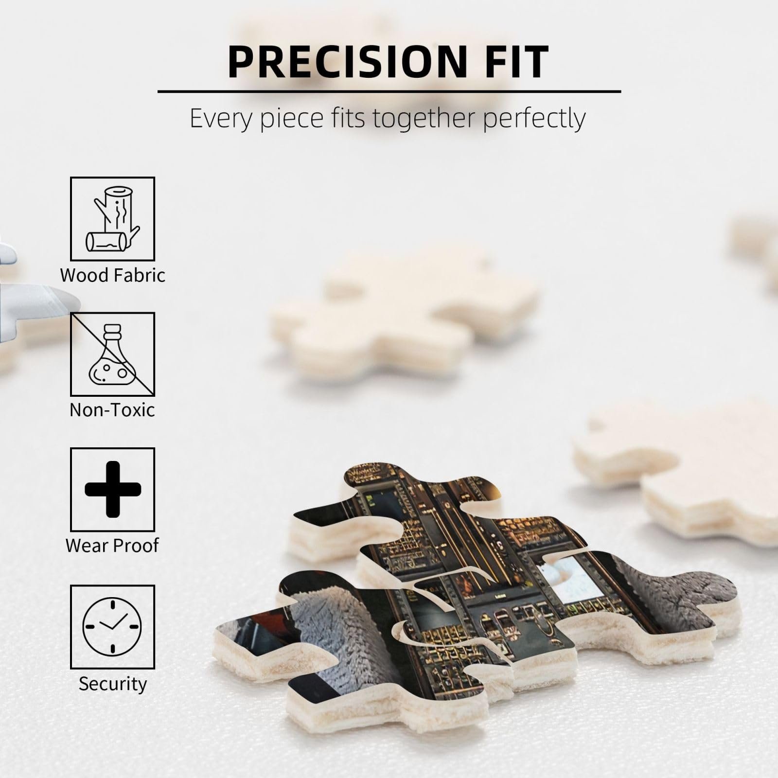 Пазл Aeroplane Cockpit 500 деталей деревянный 52 x 38 см, фото №5