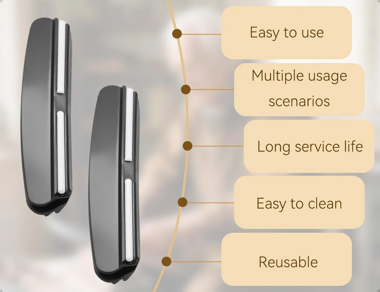 Направляющая для заточки ножей 2 pieces черная, фото №4