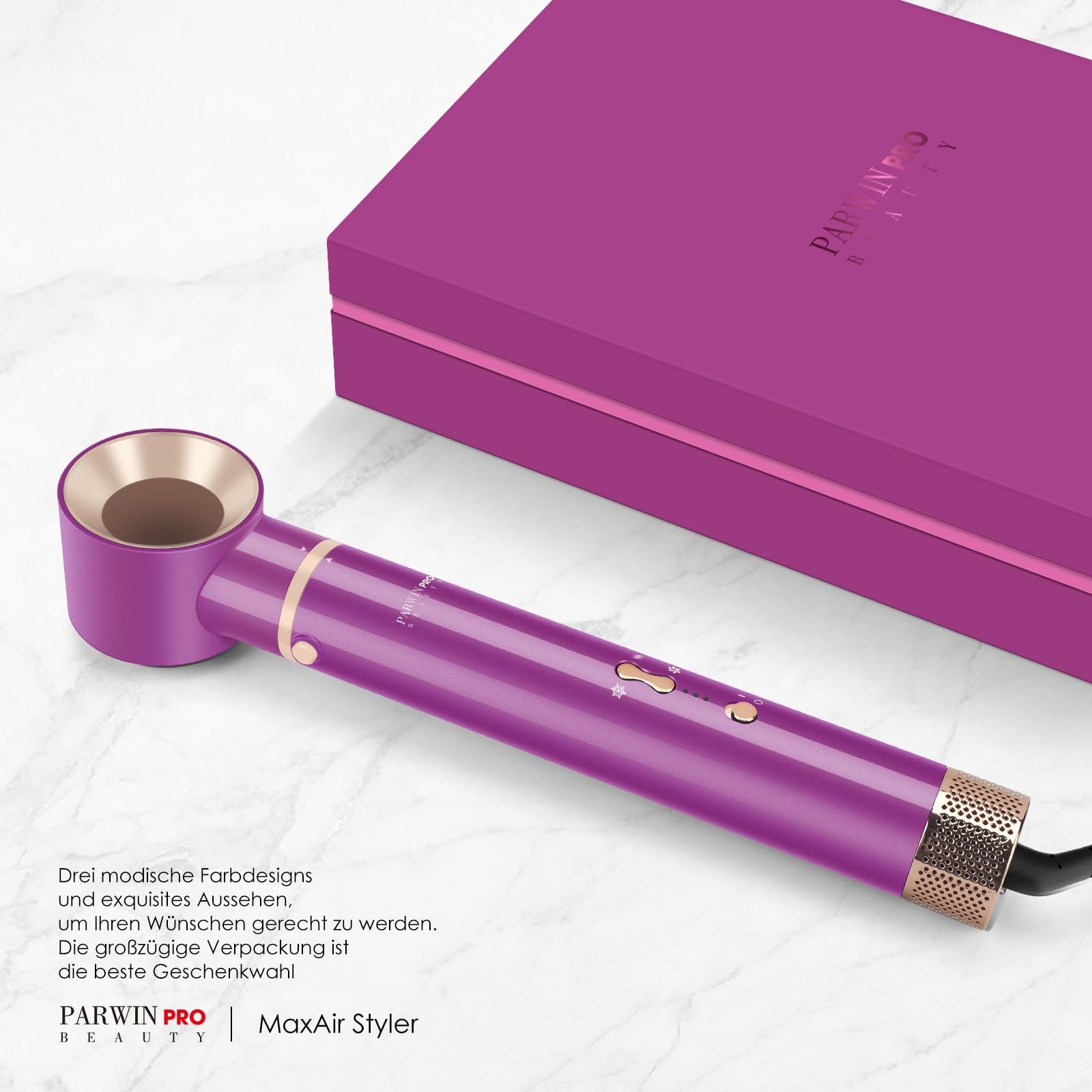 Стайлер PARWIN PRO BEAUTY MaxAIR 5-в-1 Високошвидкісний Red (Punk Style), фото №9 Стайлер PARWIN PRO BEAUTY MaxAIR 5-в-1 Високошвидкісний Red (Punk Style), фото №9