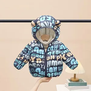 Зимова куртка для дівчинки, утеплена куртка, пуховик з капюшоном synthetic.ua - Фото 1