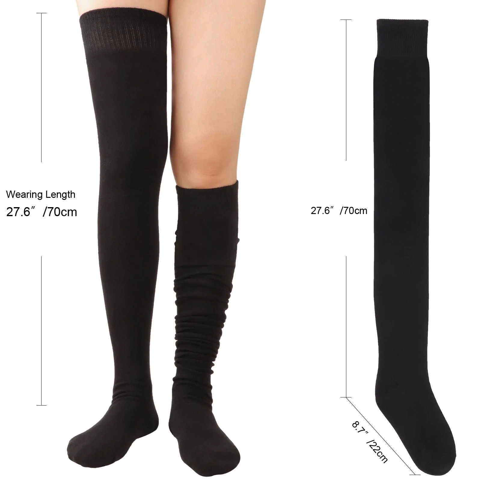 Носки DRESHOW Высокие выше колена, 2 пары, фото №6