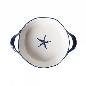 Форма для запекания керамическая большая с двумя ручками фарфоровая - Фото 1