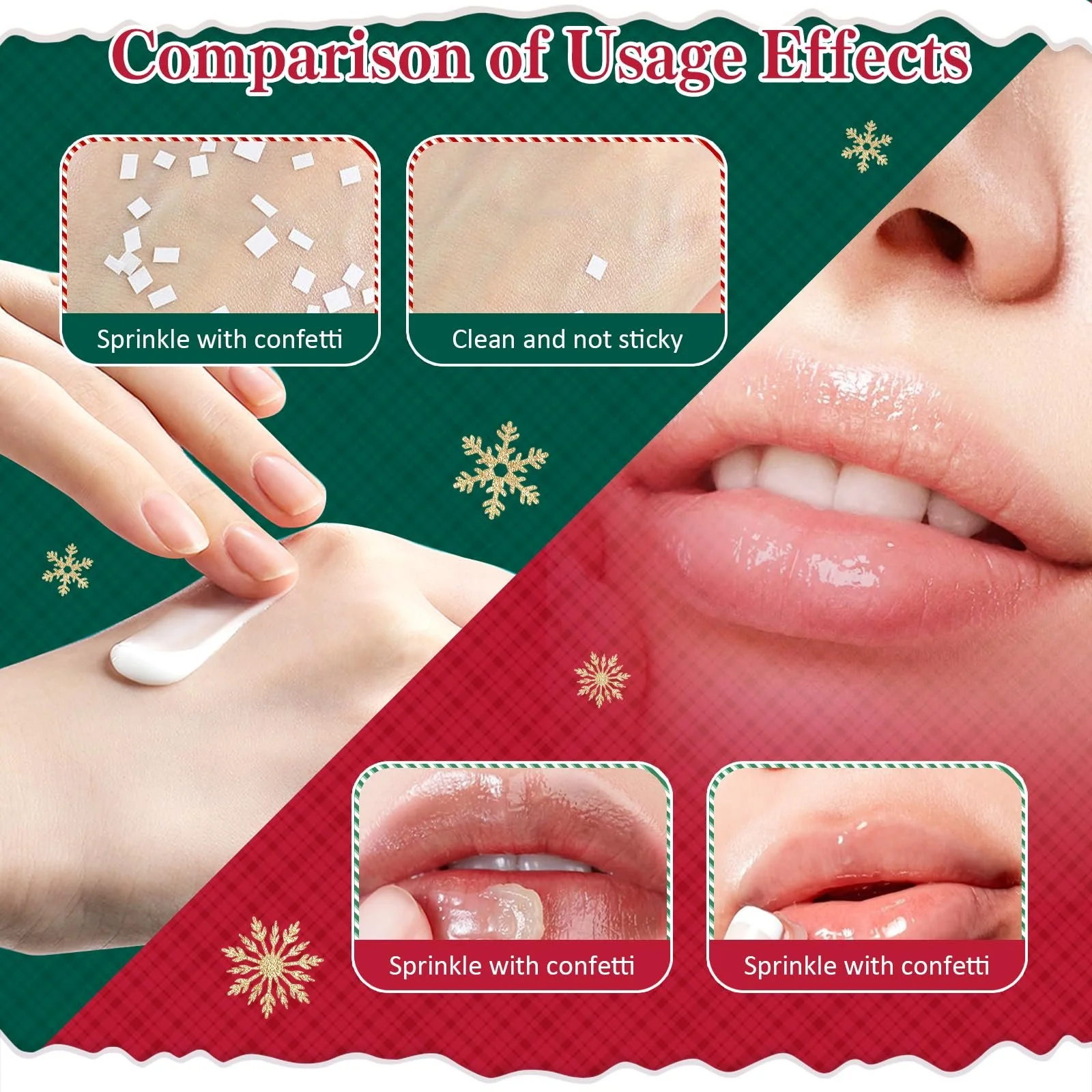 Набор из 8 рождественских бальзамов для губ и кремов для рук, питательный и увлажняющий крем для рук, рождественские подарки, для сухой и потрескавшейся кожи губ и рук, для женщин и мужчин, фото №4