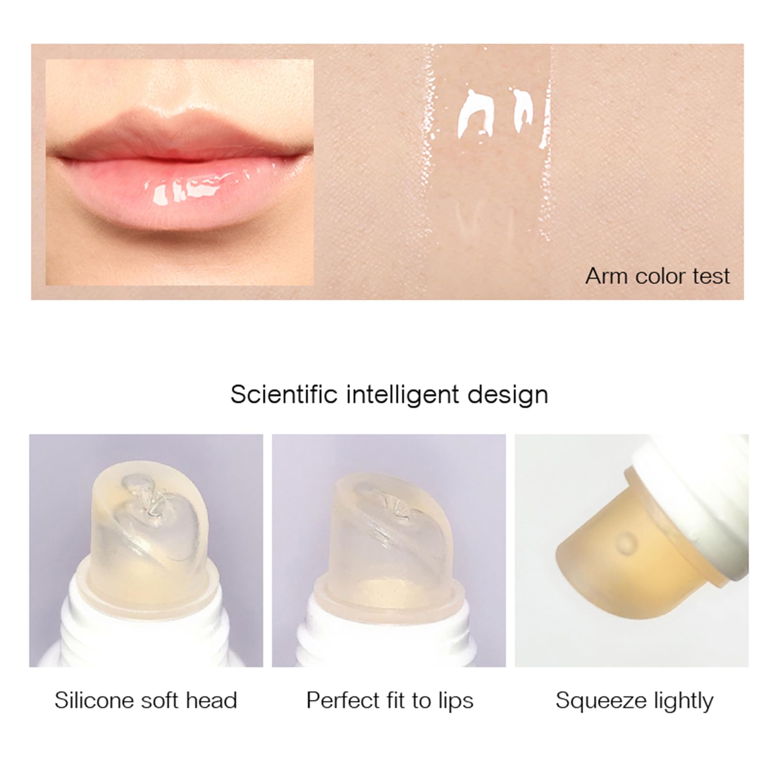 Блиск для губ Lip Plumper Бальзам зволожуючий Прозорий 01, фото №5