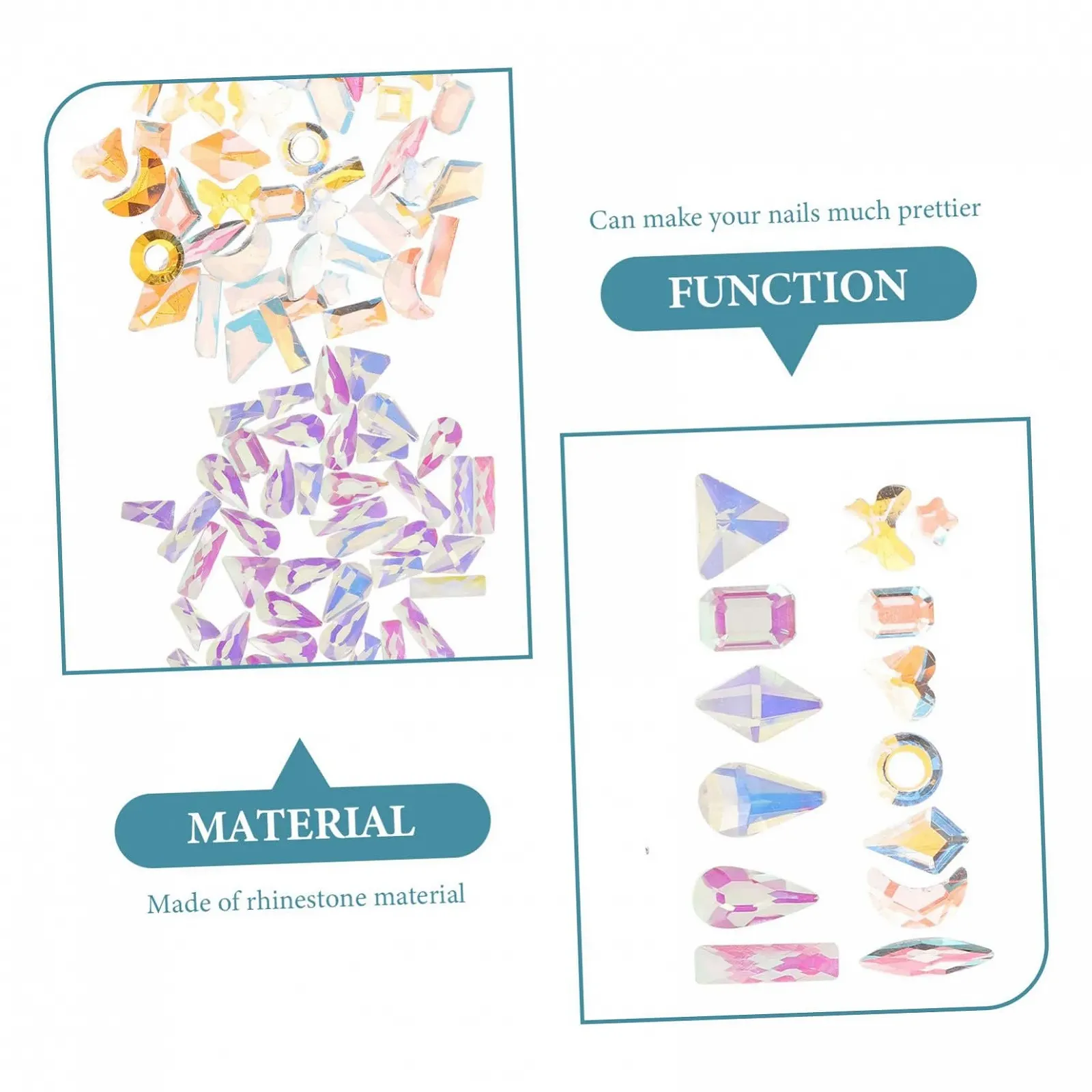 Украшения для ногтей FRCOLOR, 2 коробки, подвески для ногтей для женщин, изысканные драгоценные камни в стилях Тень и Нью-Йоркский Шторм для особых случаев, фото №9 Украшения для ногтей FRCOLOR, 2 коробки, подвески для ногтей для женщин, изысканные драгоценные камни в стилях Тень и Нью-Йоркский Шторм для особых случаев, фото №9