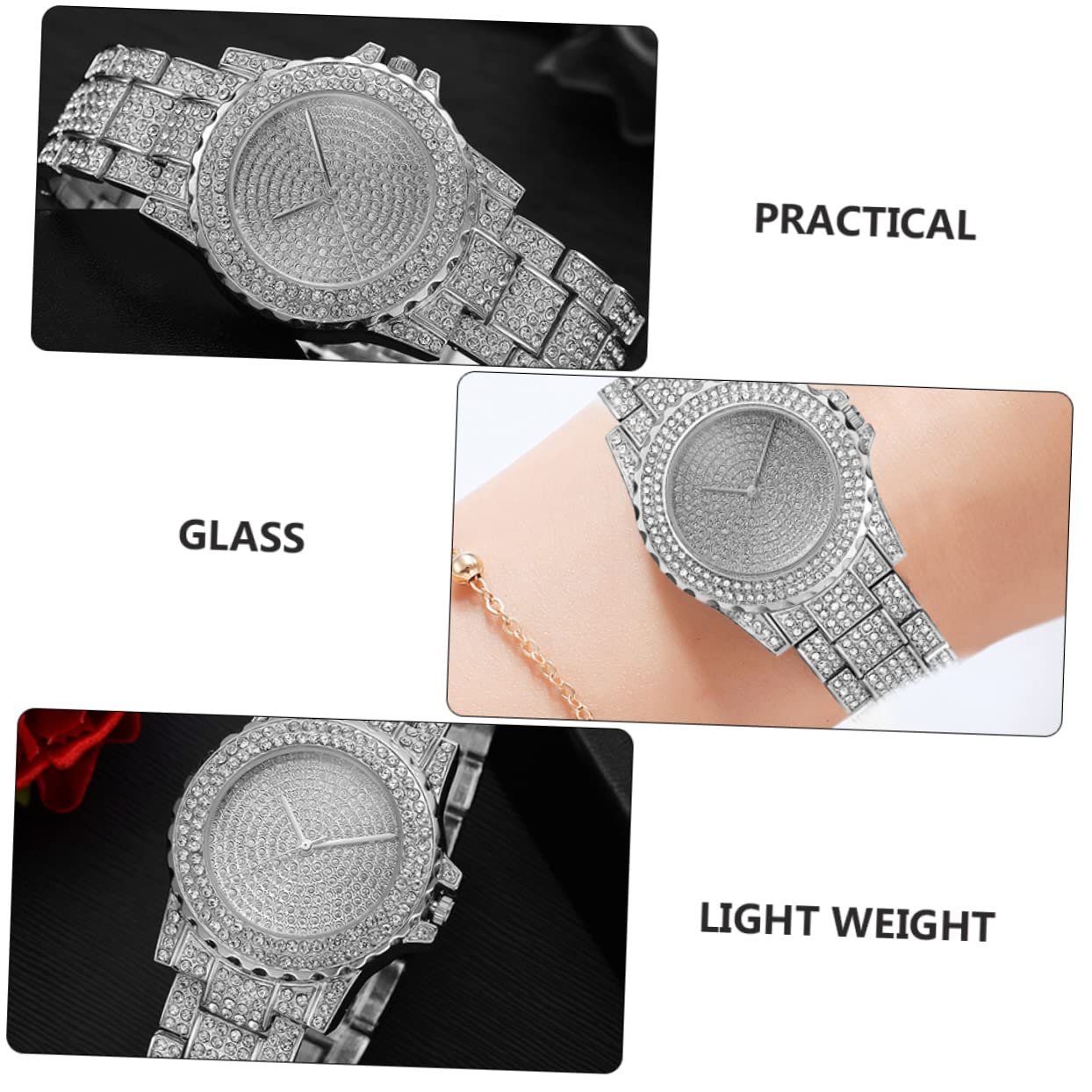 Женские Часы VALICLUD со Стразами Серебряные, фото №4 Женские Часы VALICLUD со Стразами Серебряные, фото №4