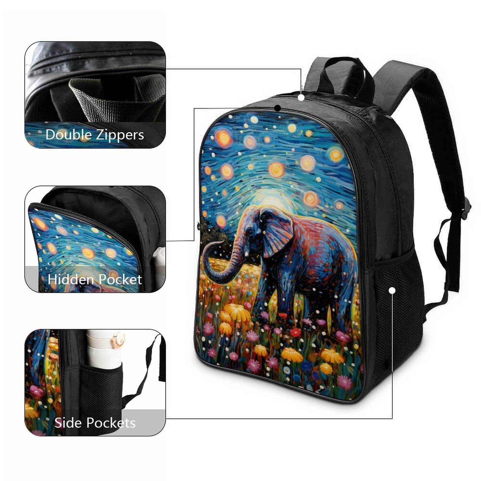 Рюкзак DPEOANEBN Elephant 40x28x16см, фото №3
