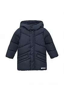 Пальто s.Oliver Junior для мальчиков 2159129 стеганое с фиксированным капюшоном - Фото 1