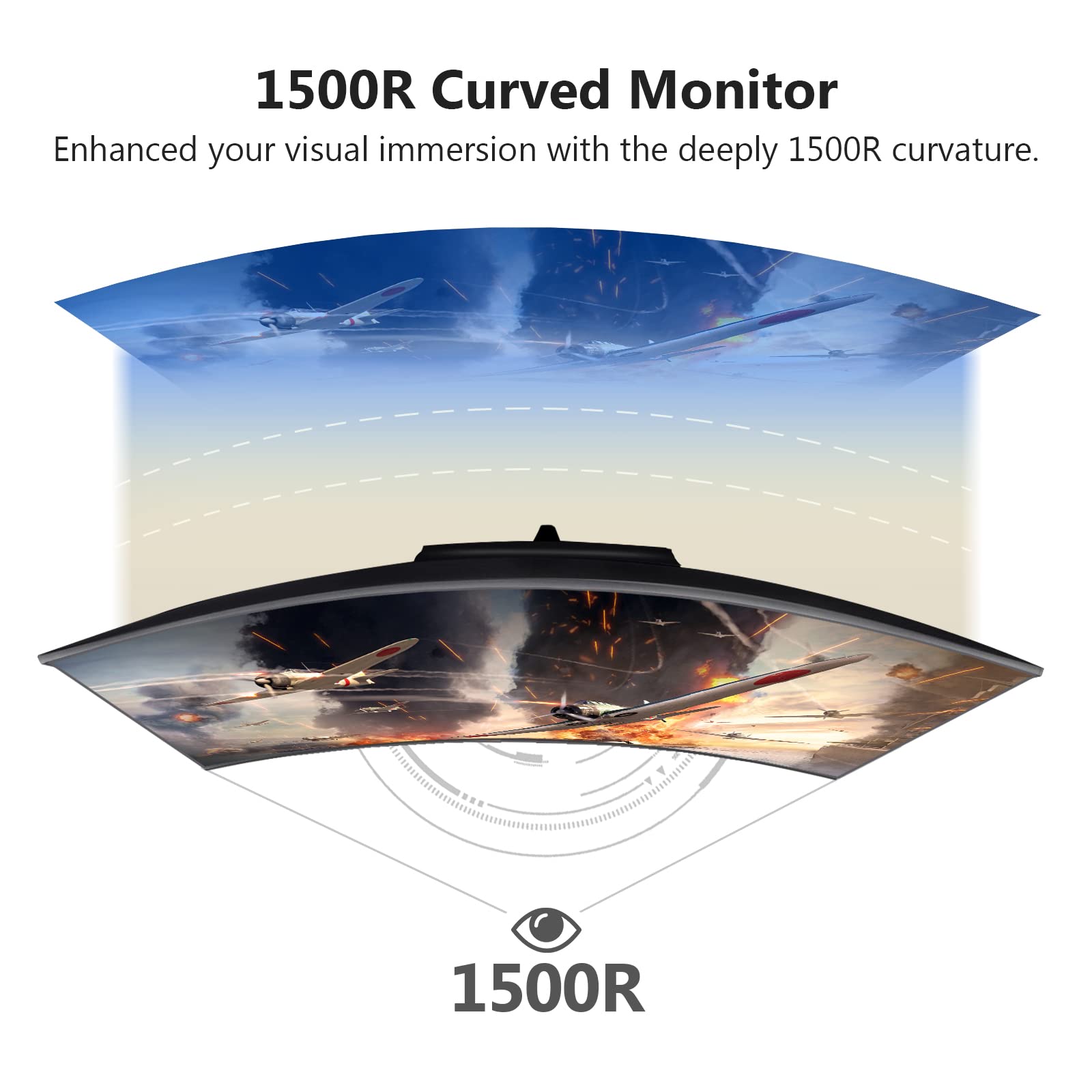 Монітор Z-Edge UG30 Ігровий 30-дюймовий 200Hz 1ms MPRT 21:9 2560 x 1080 R1500 Чорний, фото №3