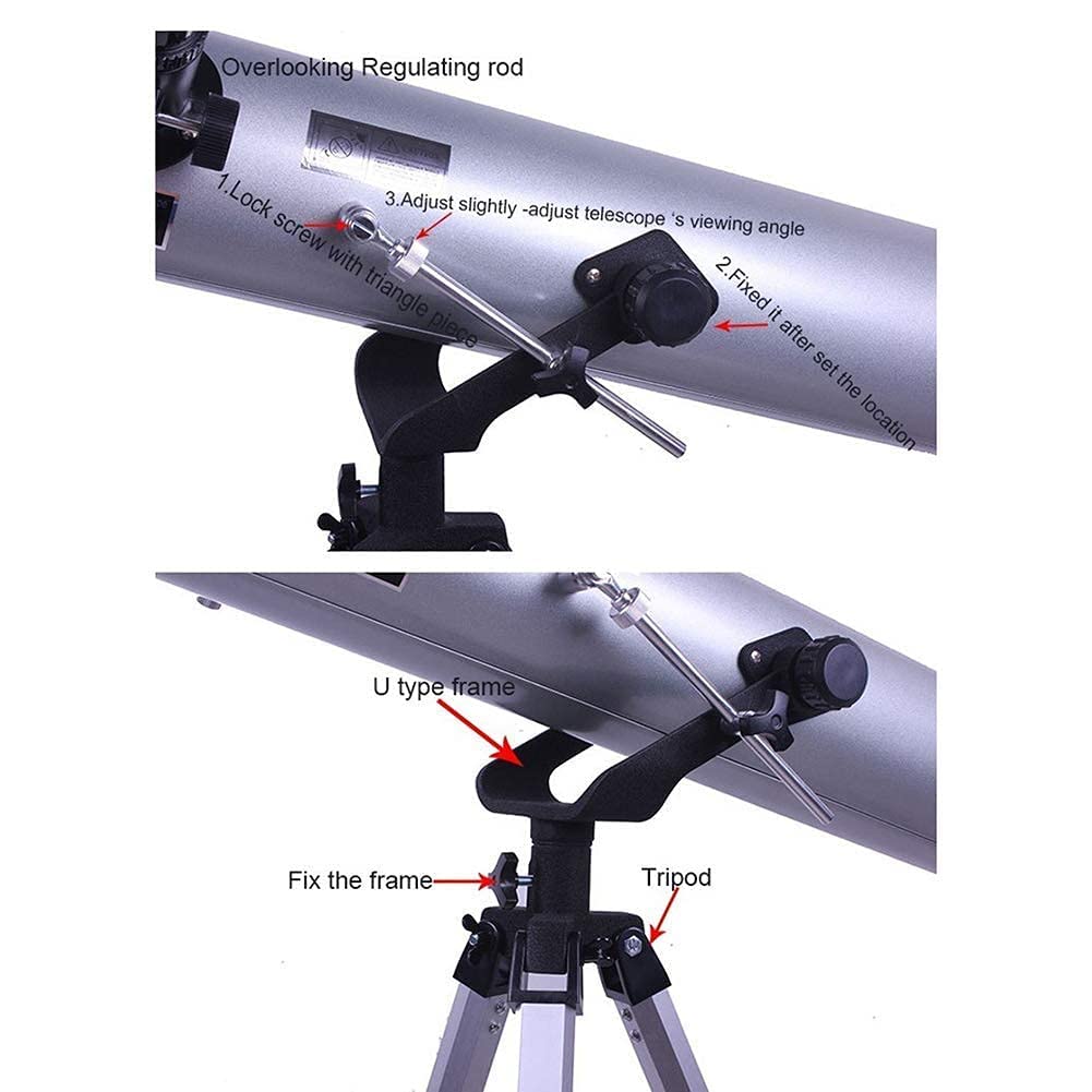 Оптичний телескоп Opes HD 350x відбивач з алюмінієвим штативом, фото №5