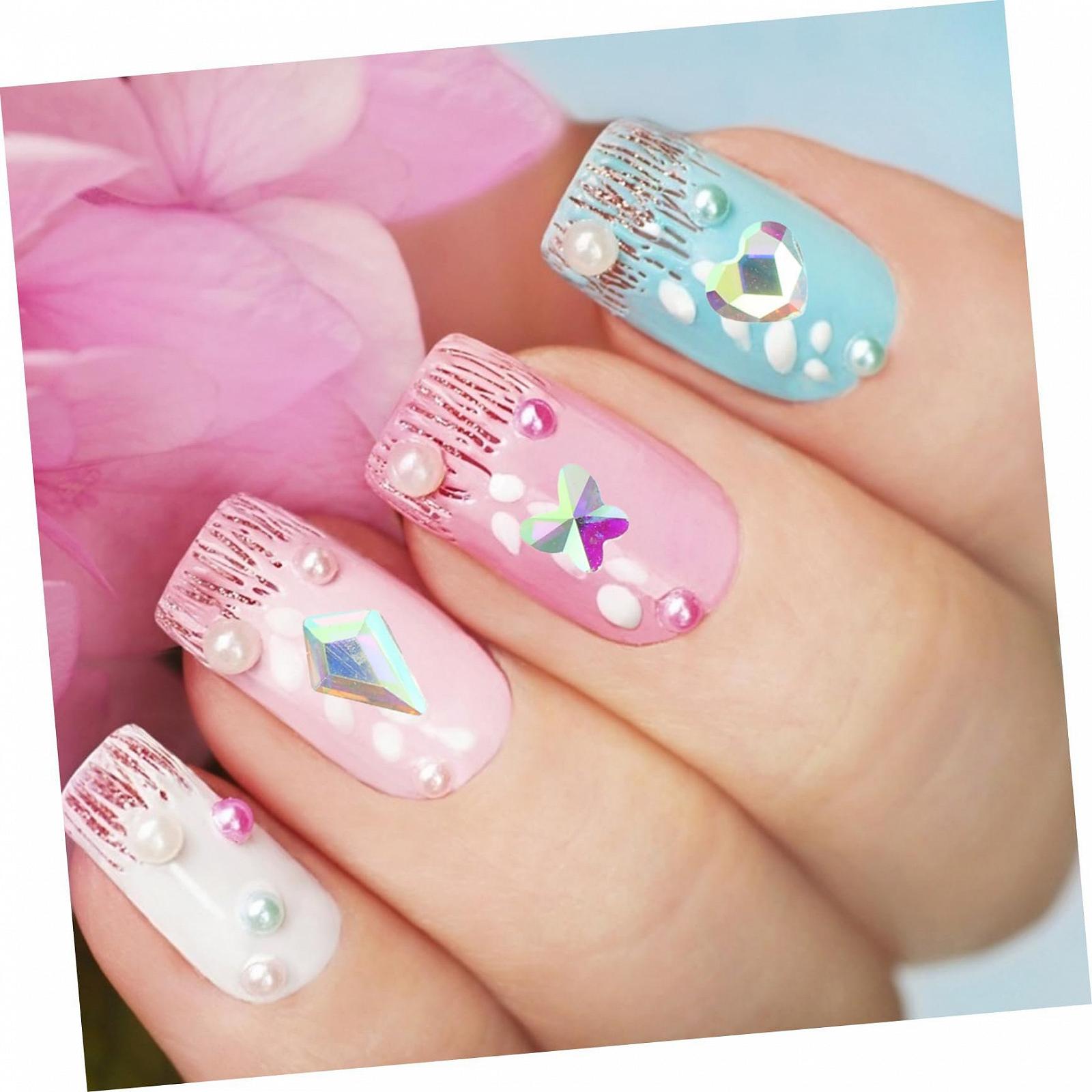 Стрази для нігтів FOMIYES Елегантні декоративні дорогоцінні камені, фото №7