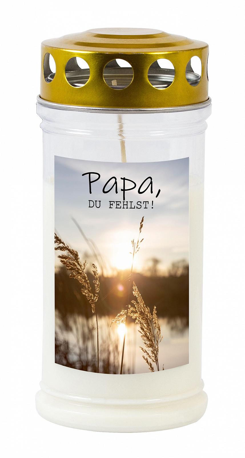 Свічка JEKA TLB Меморіальна мотив "Папа" Вітро- та погодостійка, фото №1 Свічка JEKA TLB Меморіальна мотив "Папа" Вітро- та погодостійка, фото №1