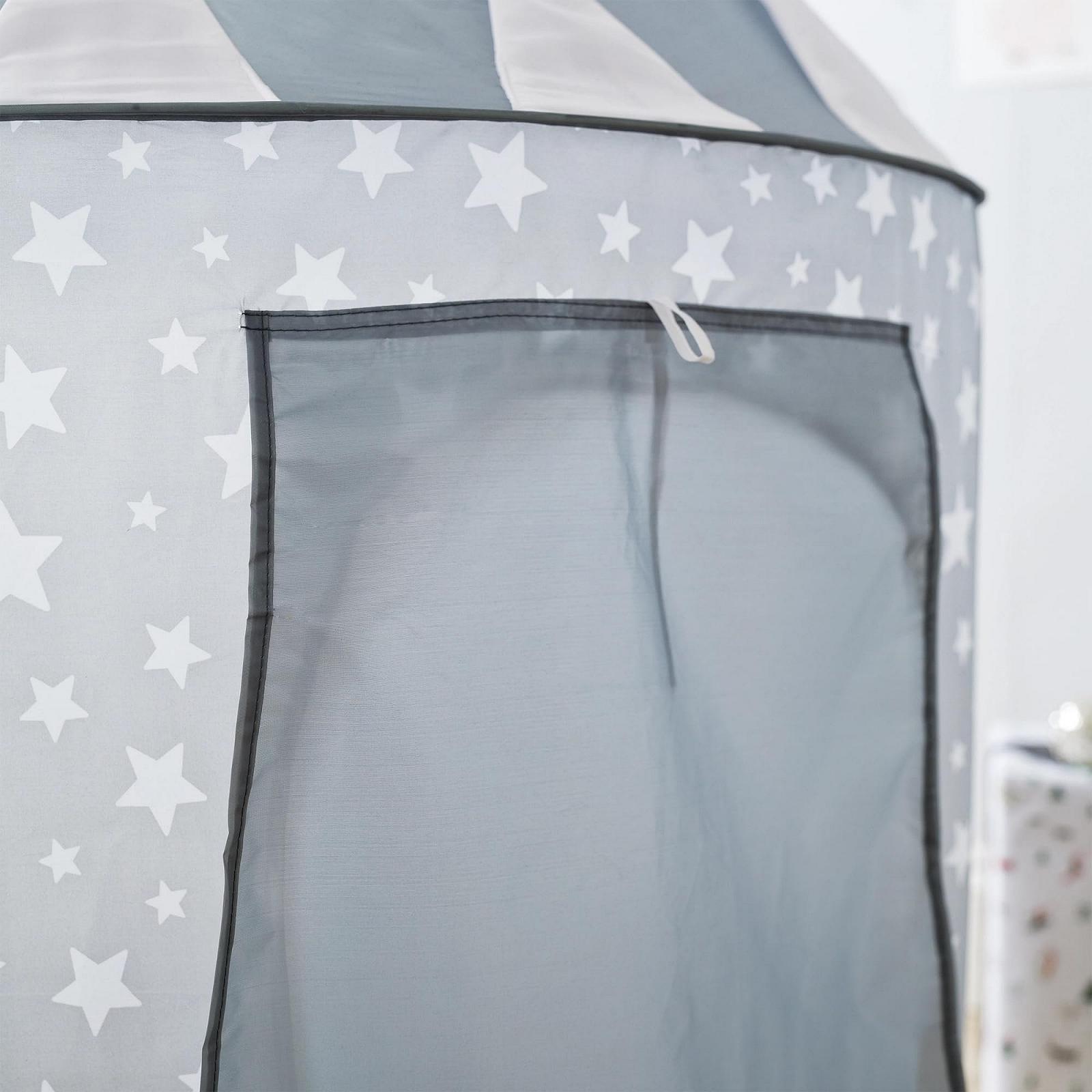 Игровой намет Relsy Pop Up Детский для дома/улицы Звездный узор 100 см x 135 см Серый, фото №5