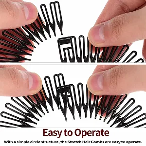 Обруч-гребешок зигзаг 12 шт synthetic.ua - Фото 1