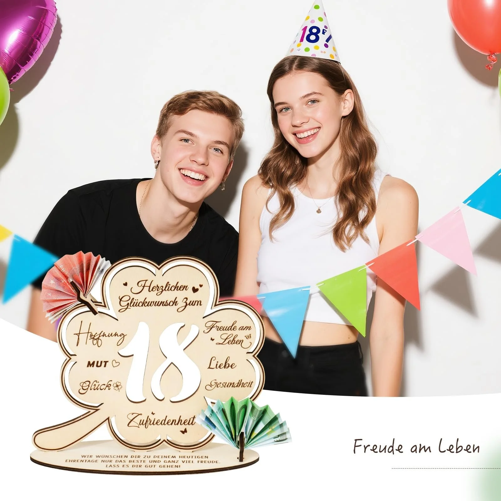 Креативний грошовий подарунок BOFUNX 18th Birthday Підставка Прикраса, фото №6