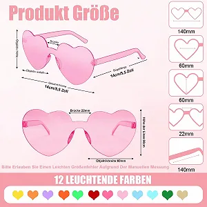 Солнцезащитные очки Сердце Без оправы 12 пар, 12 цветов цена на synthetic.ua - Фото 1 Солнцезащитные очки Сердце Без оправы 12 пар, 12 цветов synthetic.ua - Фото 1