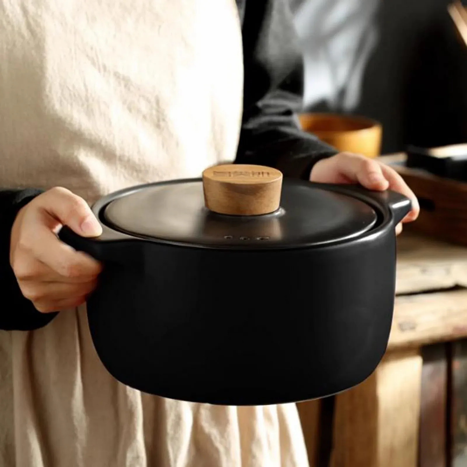 Каструля для запікання керамічна багатофункціональна для духовки, фото №3